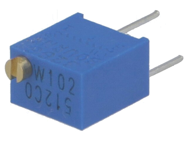Potentiometer: montage-; meerslagen; 1kΩ; 250mW; ±10%; lineair Potentiometer: montage-; meerslagen; 1kΩ; 250mW; ±10%; lineair